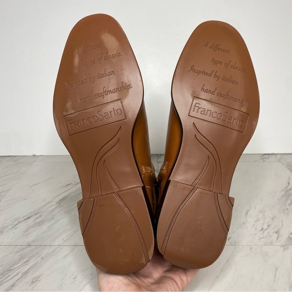 Franco Sarto Elese Brown Leather Bootie 9M - Picture 13 of 14